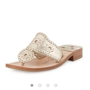 Jack Rogers Hamptons Thong Sandal - Platinum